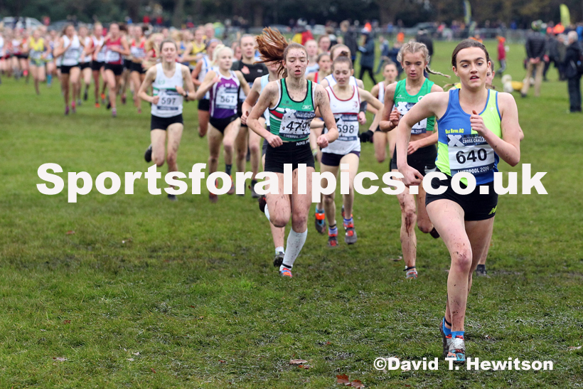 Womens under-17s and under-20s, 2019 European Cross Country Trials and British Cross Challenge, Sefton Park, Liverpool.  Photo: David T. Hewitson/Sports for All Pics